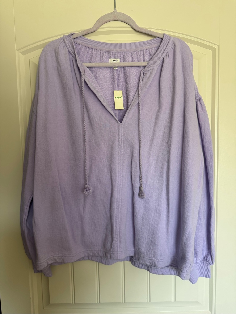Aerie Lavender Sweatshirt Pullover Top